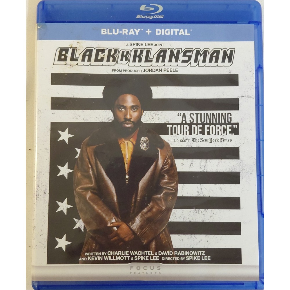 BlacKkKlansman Blu-ray 2018 Spike Lee John David Washington Adam Driver Digital